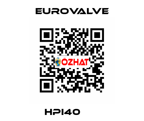 HPI40       Eurovalve