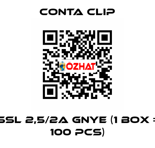 SSL 2,5/2A GNYE (1 box = 100 pcs) Conta Clip