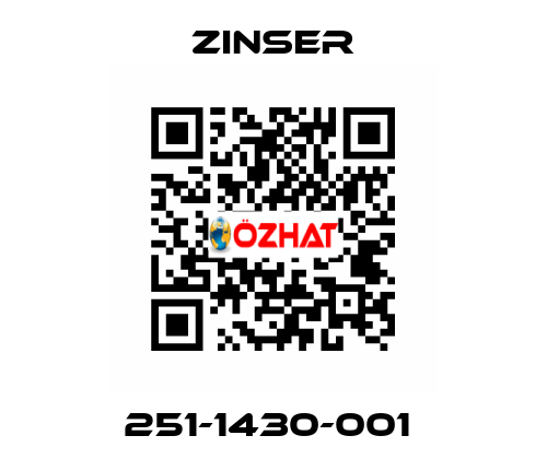 251-1430-001  Zinser