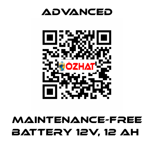 Maintenance-Free Battery 12V, 12 Ah  Advanced