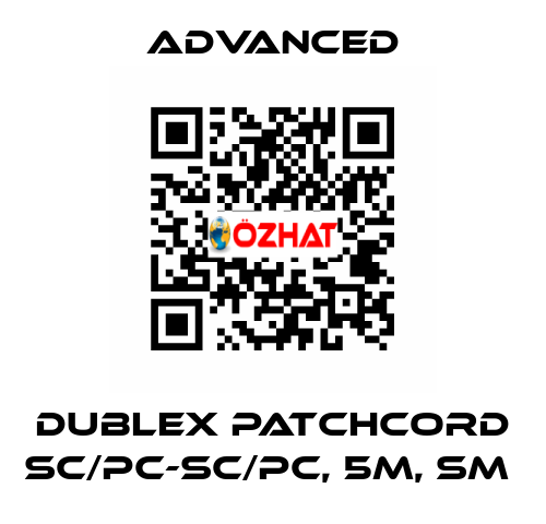 Dublex Patchcord SC/PC-SC/PC, 5m, SM  Advanced