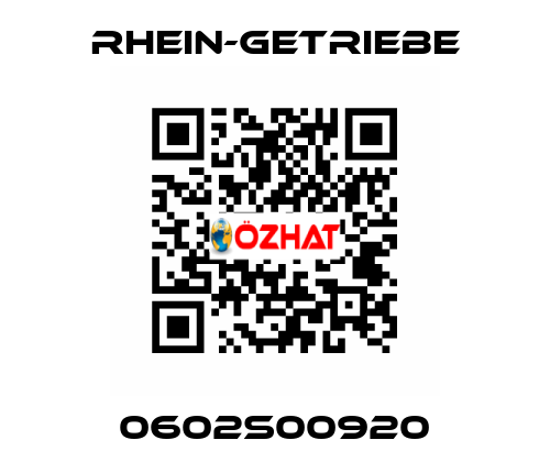 0602S00920 Rhein-Getriebe