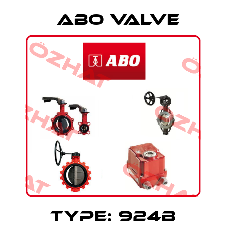 Type: 924B ABO Valve