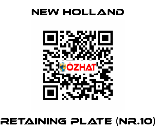 Retaining plate (Nr.10) New Holland