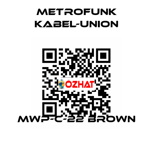 MWP-C-22 brown METROFUNK KABEL-UNION