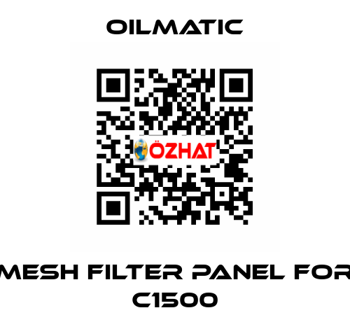 mesh filter panel for C1500 OILMATIC