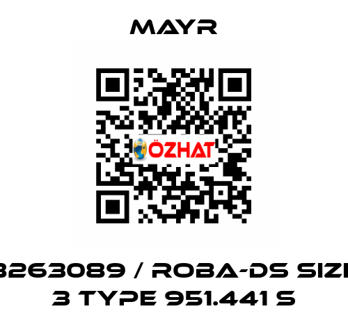 8263089 / ROBA-DS Size 3 Type 951.441 S Mayr