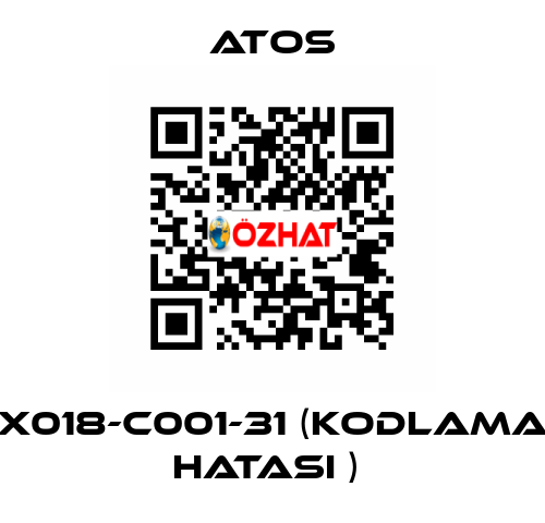 X018-C001-31 (KODLAMA HATASI )  Atos