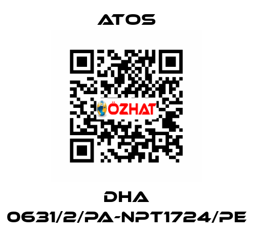 DHA 0631/2/PA-NPT1724/PE Atos