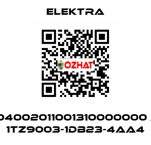 04002011001310000000 / 1TZ9003-1DB23-4AA4 ELEKTRA