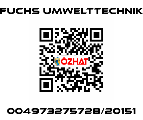 004973275728/20151 Fuchs Umwelttechnik