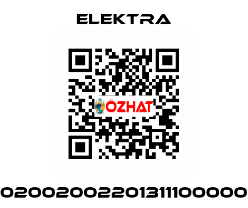 02002002201311100000 ELEKTRA