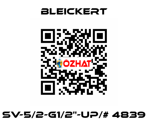 SV-5/2-G1/2"-UP/# 4839 Bleickert