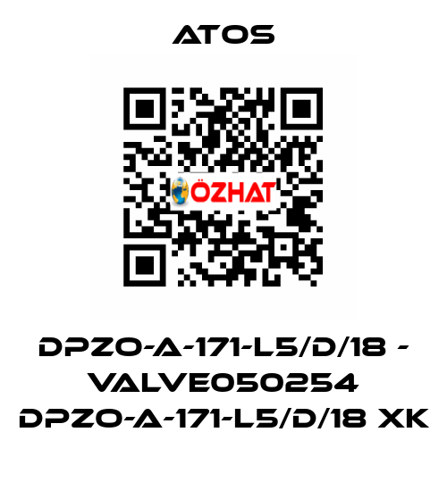 DPZO-A-171-L5/D/18 - VALVE050254 DPZO-A-171-L5/D/18 XK Atos