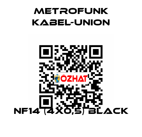 NF14 (4x0,5) Black METROFUNK KABEL-UNION