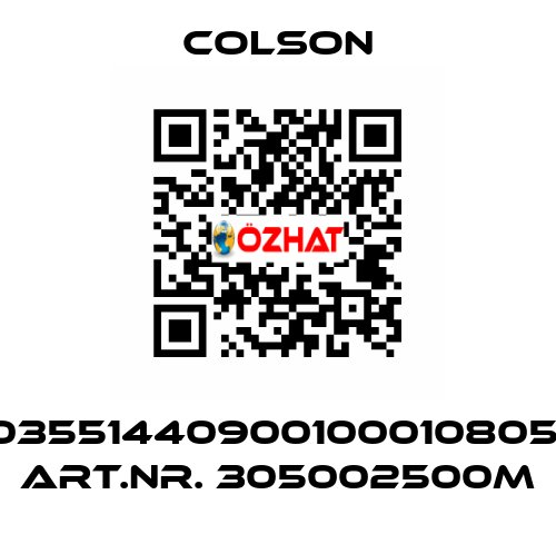 03551440900100010805  ART.NR. 305002500M Colson