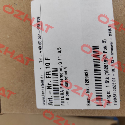 FR 10 F / G 1", 0,5 Emc