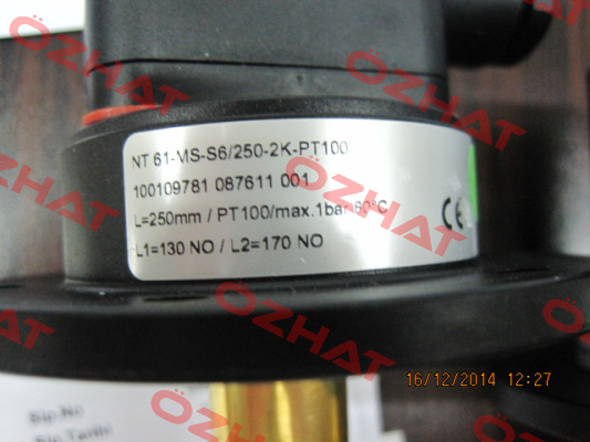 NT61-MS-S6/L=270 MM/1K/T60O   270MM / L1 =125 MM  Bühler Technologies
