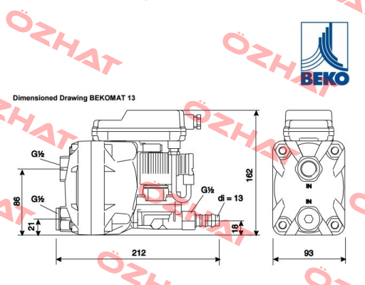 2000021 KA 13A 10A0  Beko