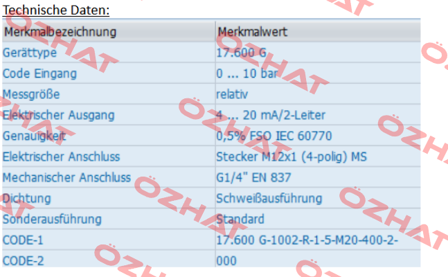 17.600 G-1002-R-1-5-M20-400-2-000 Bd Sensors