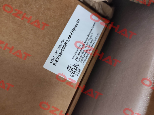 R-EVG2x130W/1,8A-PHplus B1/ 425-2-130-1800-001 ZED Ziegler Electronic Devices