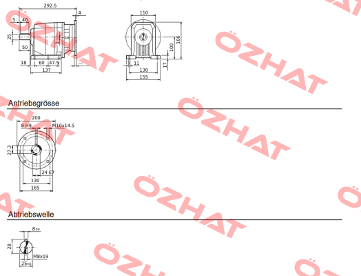 C222P 2.7 P90 B3 - B1410008 Bonfiglioli