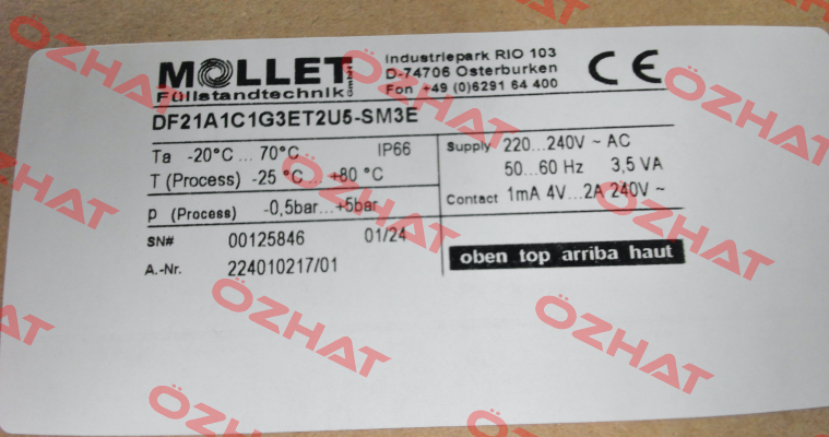 DF21A1C1G3ET2U5-SM3E Mollet