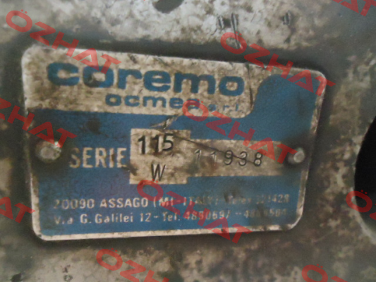 115W unit, serial number 11938  Coremo