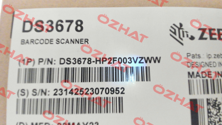 DS3678-HP2F003VZWW Zebra
