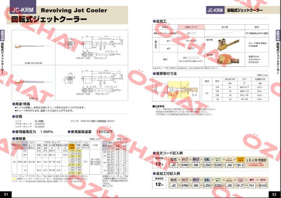 JC-KRM-08-L331-E219-J112-M1.8-MKWL853 Ahresty-tec
