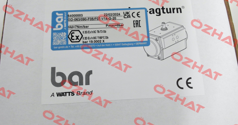 GD-063/090-F05/F07-V14-G-20 bar