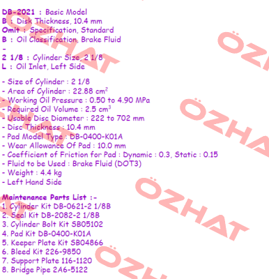 DB-2021BB-2・1/8L Suntes