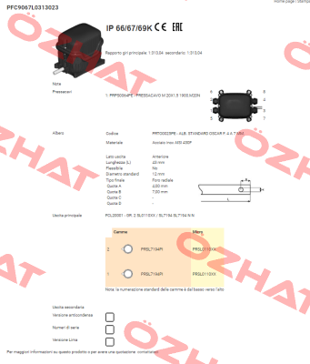 PFC9067L0313023 Ter Tecno Elettrica Ravasi