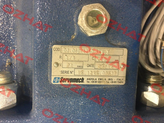 01.080/5250 REV.3  OEM!!  Servomech