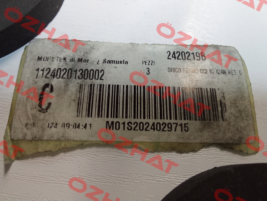 00050 / BRAKE DISC CC2 V2 C/AN RET D23095 B.Brake s.r.l.