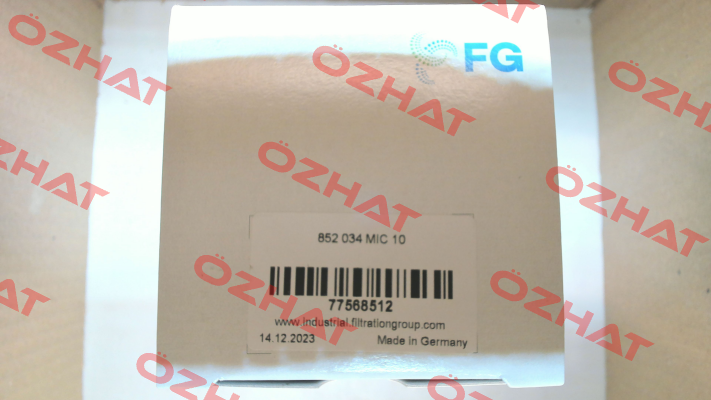 852 034 MIC10 NBR / PN: 77568512 / F-21810186 MAHLE
