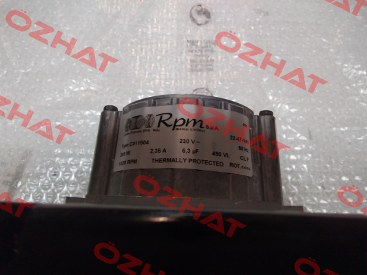 Cod. CO115.04 RPM - Motori elettrici