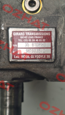 Dynabox 35 Basic 10,25 P H3 BMF70/500 AM N°5 Ø14 mm 4578404 Girard Transmissions