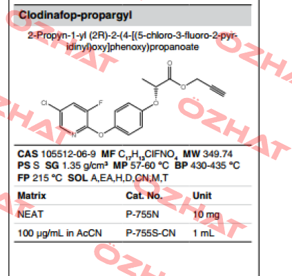 P-755N (chemical) 10 mg  AccuStandard