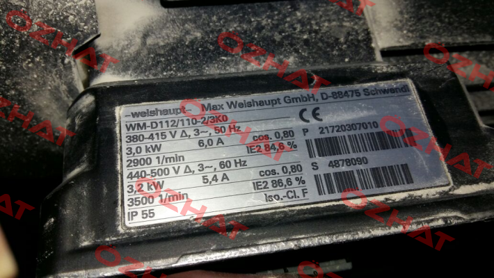 WM - D112 / 110-2 / 3K0 obsolete replaced by WM-D112/140-2/3K0  Weishaupt