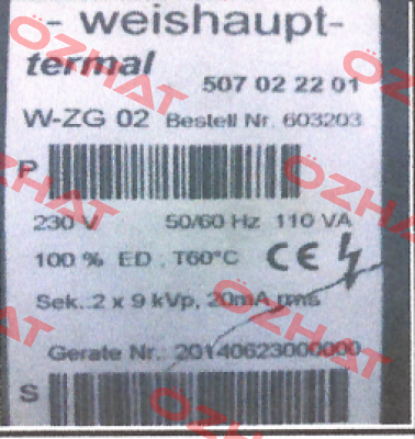 603 226 Weishaupt