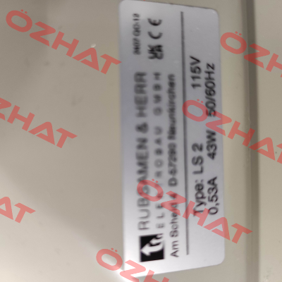 LS 2K Pebble grey RAL 7032 - 115V AC Rübsamen & Herr