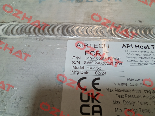 PCR 619-1005 M-BSP API Airtech