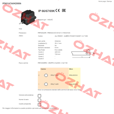 PFA9167A0420006 Ter Tecno Elettrica Ravasi
