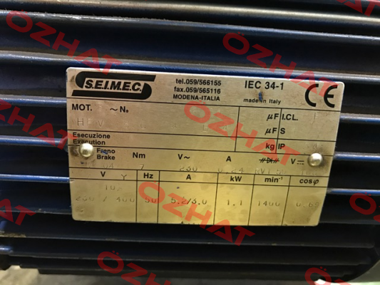 HBV 80C 4 230.400-50 B14  Seimec (Rossi)
