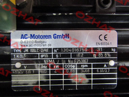 1304016759 obsolete, alternative Siemens 1LE1023-1AA43-5AB4  AC Motoren