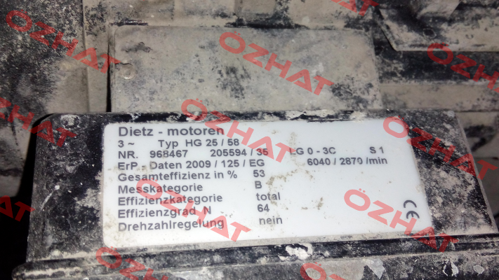 Radial Fan Part For HG 25/58  Dietz-Motoren