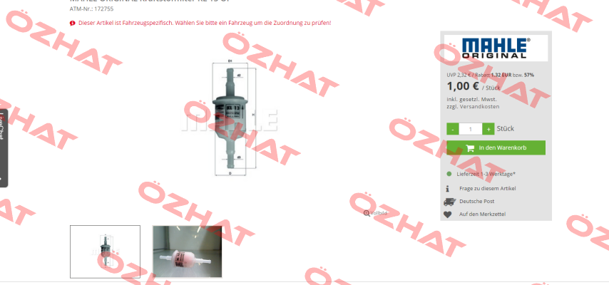 KL 13 OF A0322 MAHLE