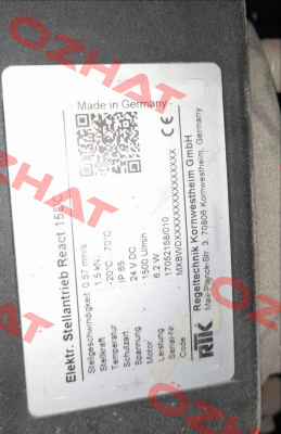 Type REact 15DC RTK Regeltechnik