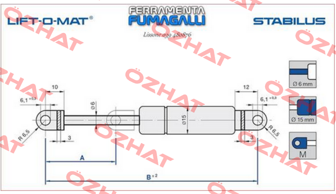 LIFT-O-MAT 4775SX 400N Stabilus